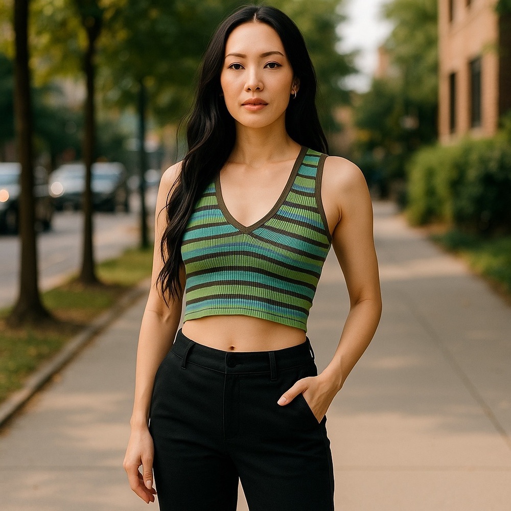 Urban Outfitters BDG Ribbed Cropped Tank size S